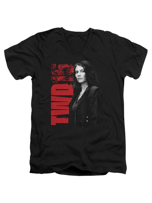 Popfunk The Walking Dead Maggie 15 Unisex Adult V-Neck T Shirt (Large) Black