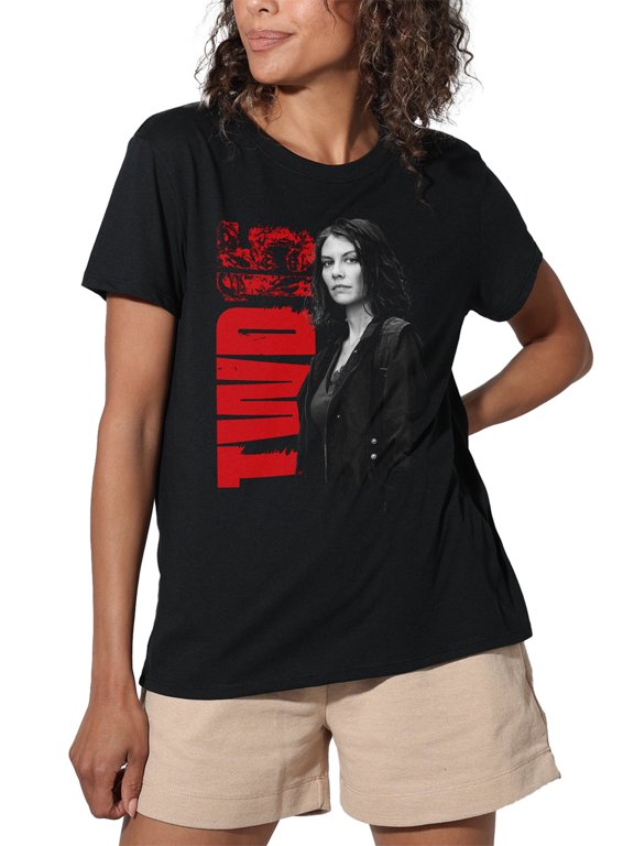 Popfunk The Walking Dead Maggie 15 Women's Loose T-Shirt, Black, Small