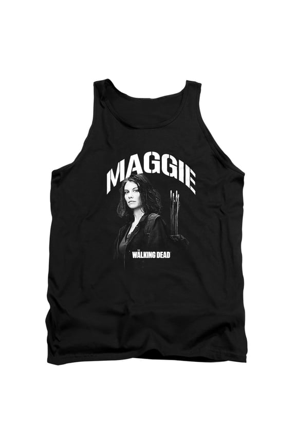 Popfunk The Walking Dead Maggie Mono Unisex Adult Tank Top, Black, Large