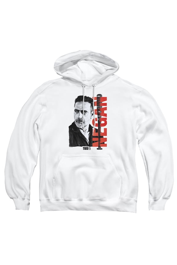 Popfunk The Walking Dead Negan 15 Adult Pull-Over Hoodie, White, Large