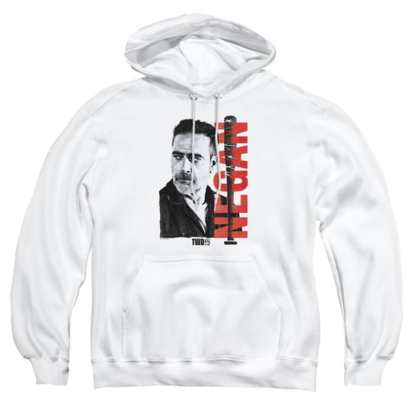 Popfunk The Walking Dead Negan 15 Adult Pull-Over Hoodie, White, Medium
