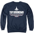 thumbnail image 1 of Popfunk Top Gun Mother's Day Top Grandma Unisex Adult Crewneck Sweatshirt, Navy, Medium, 1 of 5