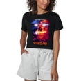 thumbnail image 1 of Popfunk VHS99 VHS Goes to Hell Women's Crop Top T-Shirt, Black, Medium, 1 of 5
