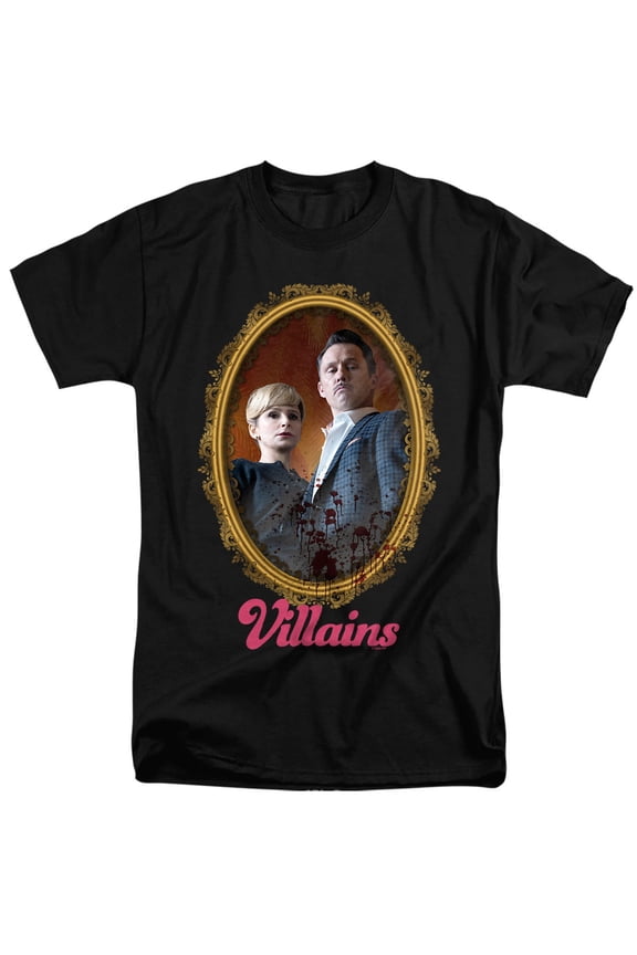Popfunk Villains Portrait Unisex Adult Tall T Shirt (3X-Large) Black