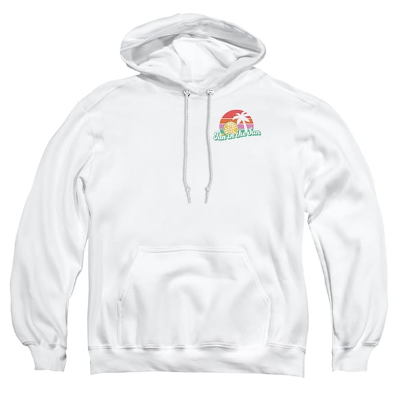 Popfunk Wheel of Fortune Fun in the Sun Adult Pull-Over Hoodie, White, Large