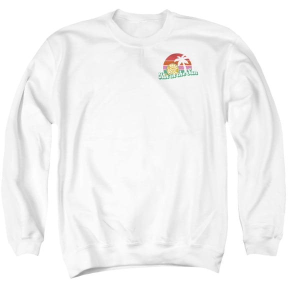 Popfunk Wheel of Fortune Fun in the Sun Unisex Adult Crewneck Sweatshirt, White, Medium