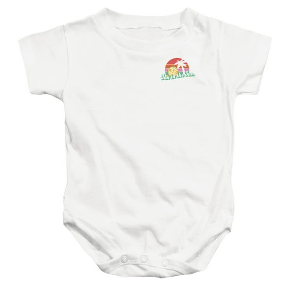 Popfunk Wheel of Fortune Fun in the Sun Unisex Infant Snap Suit for Baby, White, Large