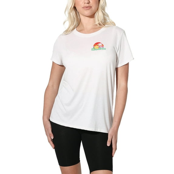 Popfunk Wheel of Fortune Fun in the Sun Women's Loose T-Shirt, White, Small