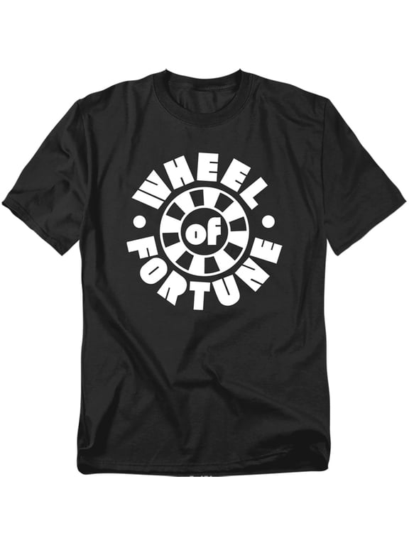 Popfunk Wheel of Fortune Light Wheel Unisex Adult T Shirt, Black, X-Large