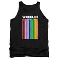thumbnail image 1 of Popfunk Wheel of Fortune Logo Color Blend Unisex Adult Tank Top, Black, Small, 1 of 4