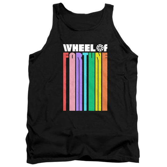 Popfunk Wheel of Fortune Logo Color Blend Unisex Adult Tank Top, Black, Small