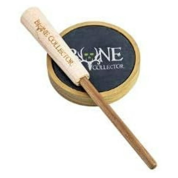 Poplar Girl Turkey Call - Friction Call - Compact Wood Pot, Slate, Hickory Striker