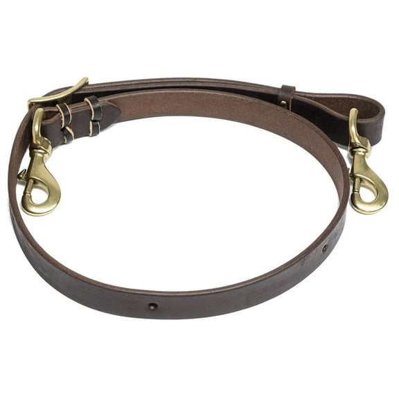 Poplar Head Premium Oiled Harness Leather Tie Down Strap, 3/4"