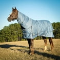 thumbnail image 1 of Poplar Head Refuge 1200 Denier Turnout Blanket with Detachable Neck, 360 Gram, Hamilton Blue, 75", 1 of 6