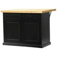 thumbnail image 1 of Poplar Kitchen Island with Flip-Up Pine Top, Dark Blue, 1 of 1