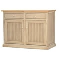 thumbnail image 1 of Poplar Kitchen Island with Oak Top, Antique Black, 1 of 1