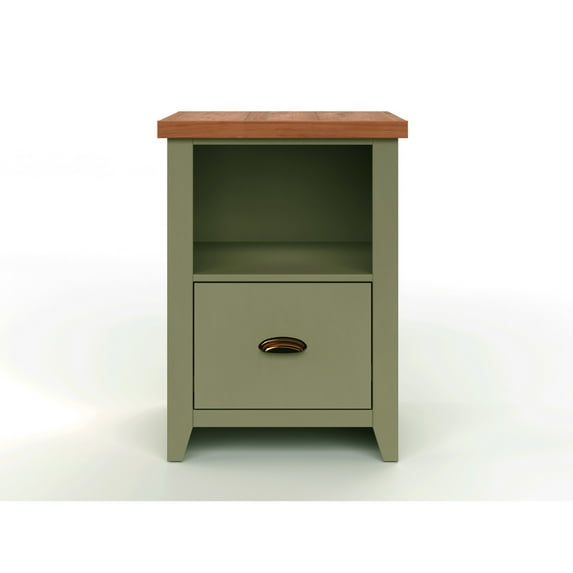 Poplar wood 22-inch 1-drawer file / Office storage for bedside table area