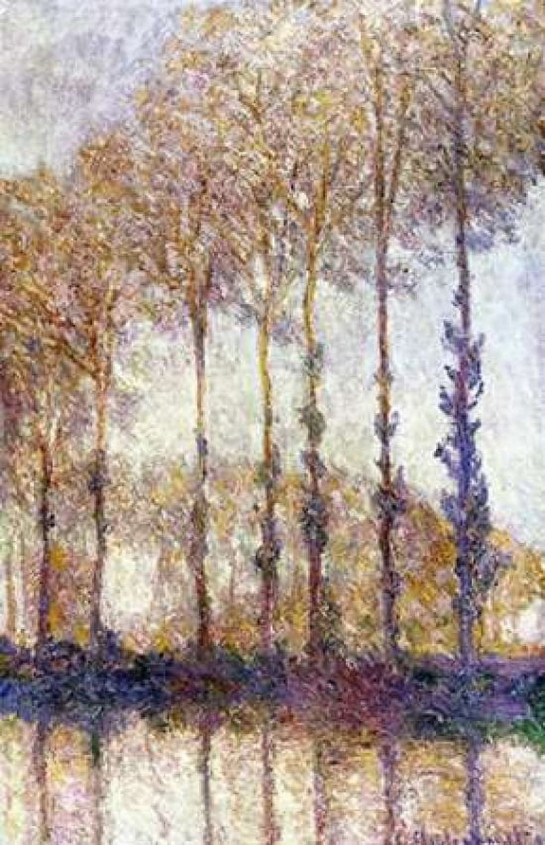 Poplars Canvas Art - Claude Monet (24 x 36)