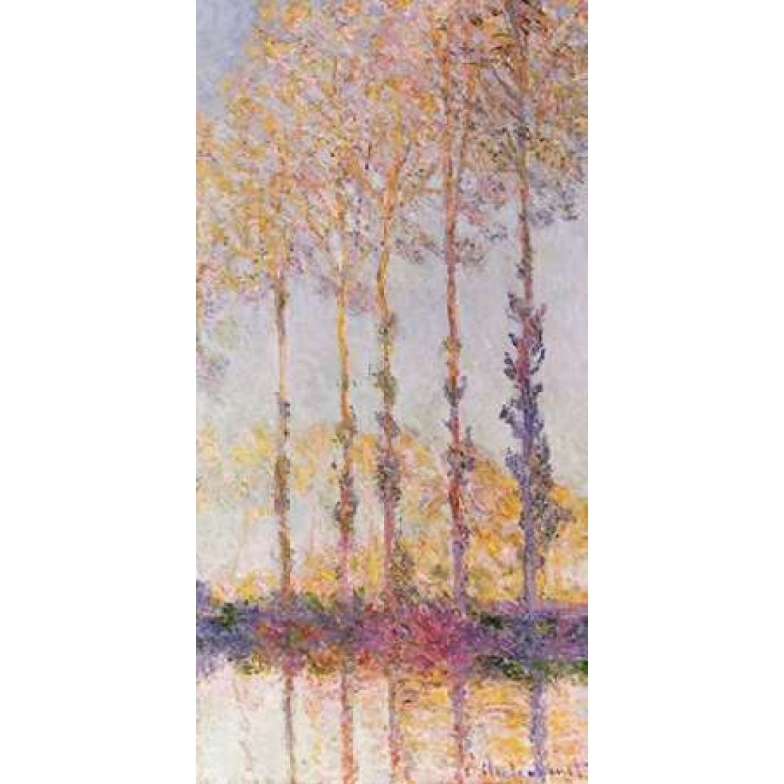 kunst für alle Quadro su tela: Claude Monet Poplars on the Banks of the