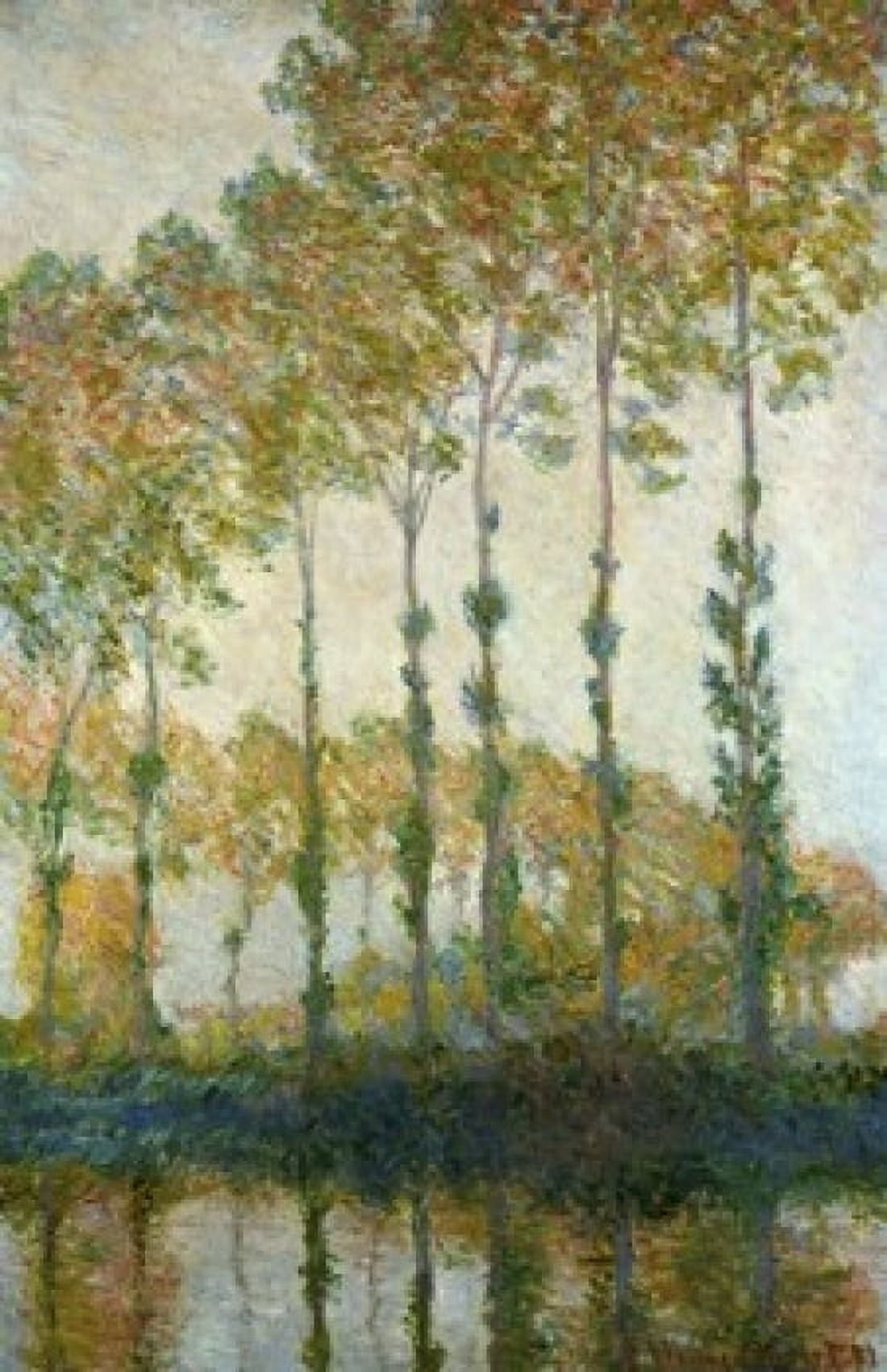 Poplars on the Epte 1891 Claude Monet (1840-1926French) Oil on canvas Private Collection Canvas Art - Claude Monet (24 x 36)