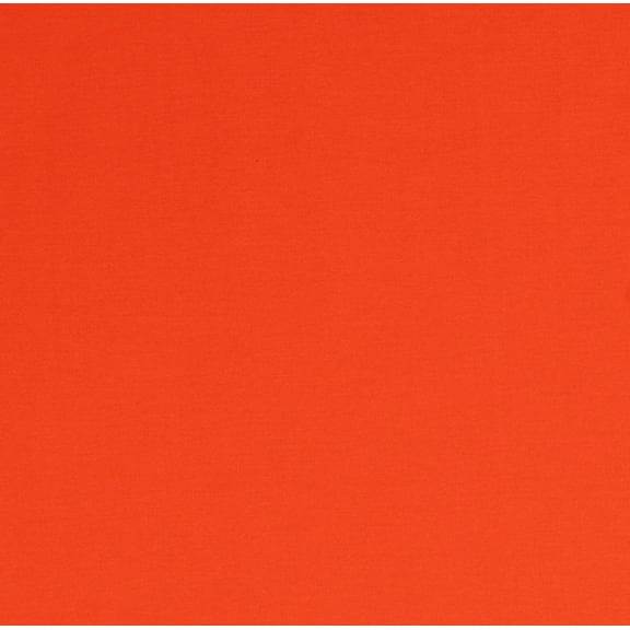 Poplin Blaze Orange 64" Wide Soft Smooth Quiet Polyester Fabric by the Yard (A508.80)