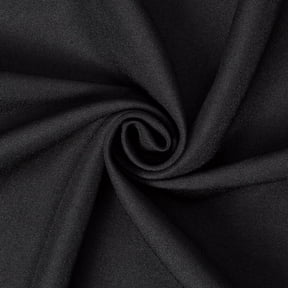 Poplin Fabric Polyester Solid 60'' by the Yard Table Covers Decoration Apparel (Black)