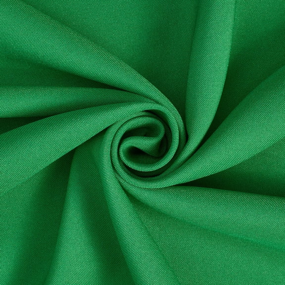 Poplin Fabric Polyester Solid 60'' by the Yard Table Covers Decoration Apparel (Kelly Green)