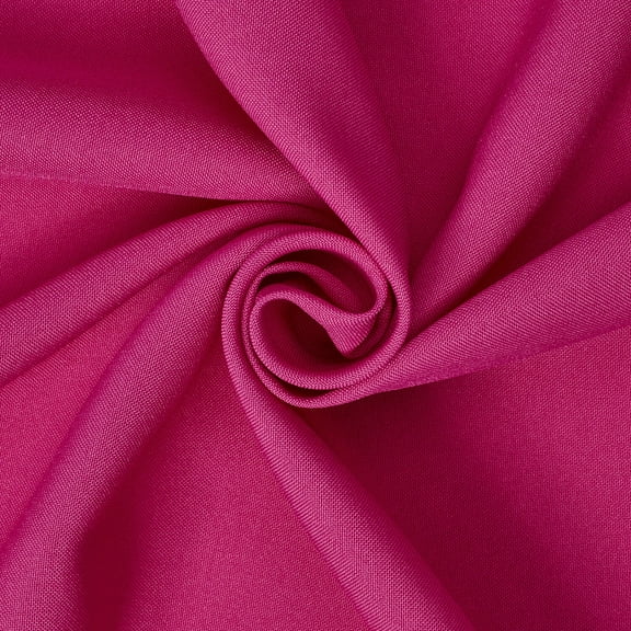 Poplin Fabric Polyester Solid 60'' by the Yard Table Covers Decoration Apparel (Magenta)