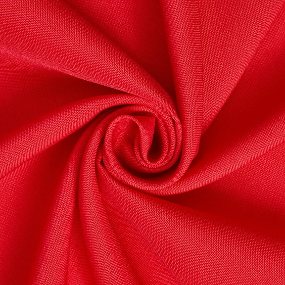 Poplin Fabric Polyester Solid 60'' by the Yard Table Covers Decoration Apparel (Red)
