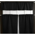 thumbnail image 1 of Poplin Solid 3 Piece Window Valance Curtain Set (30 different colors), 1 of 35