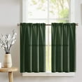 thumbnail image 1 of Poplin Solid Café Tier Curtains Window Treatment Kitchen Home Décor, 1 of 1
