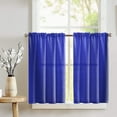 thumbnail image 1 of Poplin Solid Café Tier Curtains Window Treatment Kitchen Home Décor, 1 of 1
