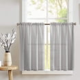 thumbnail image 1 of Poplin Solid Café Tier Curtains Window Treatment Kitchen Home Décor, 1 of 1