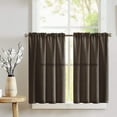 thumbnail image 1 of Poplin Solid Café Tier Curtains Window Treatment Kitchen Home Décor, 1 of 1