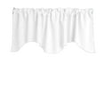 thumbnail image 1 of Poplin Solid Scalloped Wave Window Valance 58" Wide / 20" Tall, 1 of 10