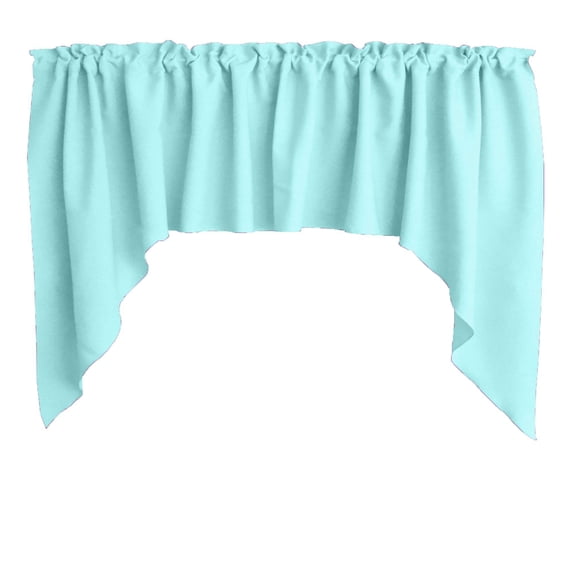 Poplin Solid Swag Window Valance 72" Wide / 36" Tall