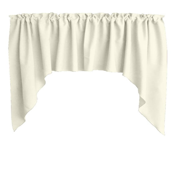 Poplin Solid Swag Window Valance 72" Wide / 36" Tall