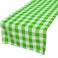 thumbnail image 1 of Poplin Table Runner Gingham Checkered Lime Green, 1 of 2
