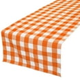 thumbnail image 1 of Poplin Table Runner Gingham Checkered Orange, 1 of 2