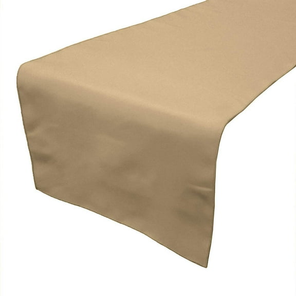 Poplin Table Runner Solid Beige