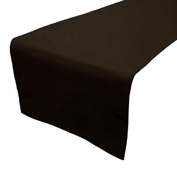 Poplin Table Runner Solid Brown