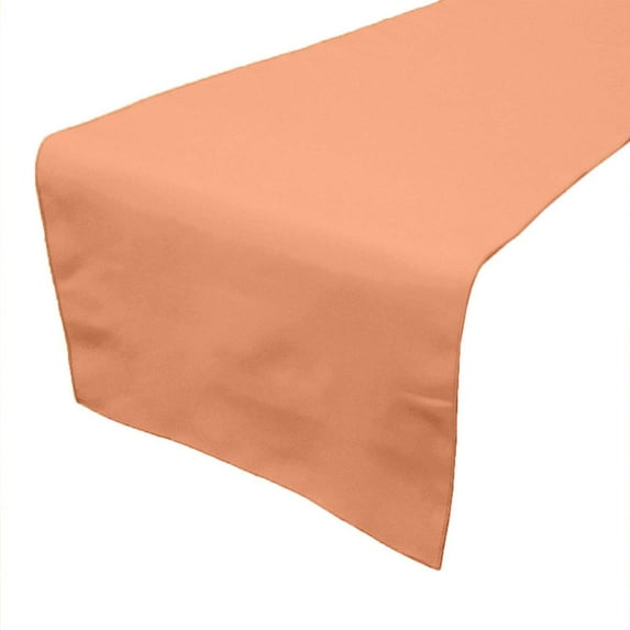Poplin Table Runner Solid Peach