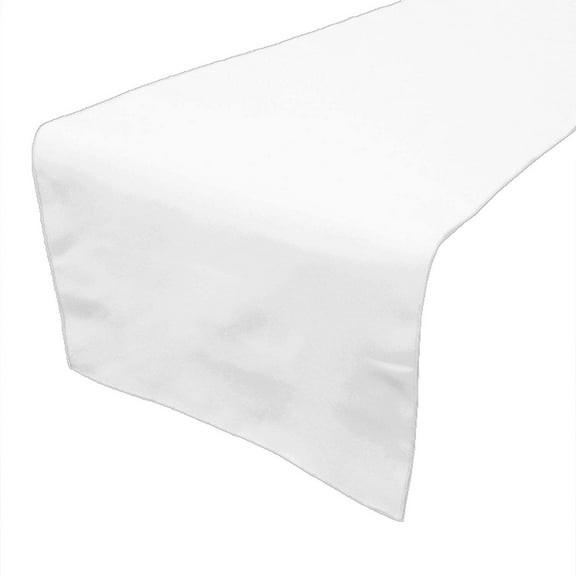 Poplin Table Runner Solid White