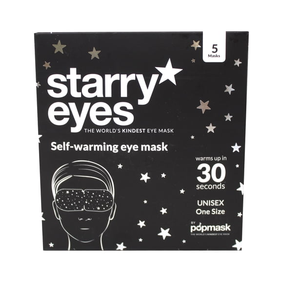 Starry Eyes Self Warming Eye Mask 5 Pack  Heated Disposable Eye Masks for Relaxation, Travel, Spa, Meditation
