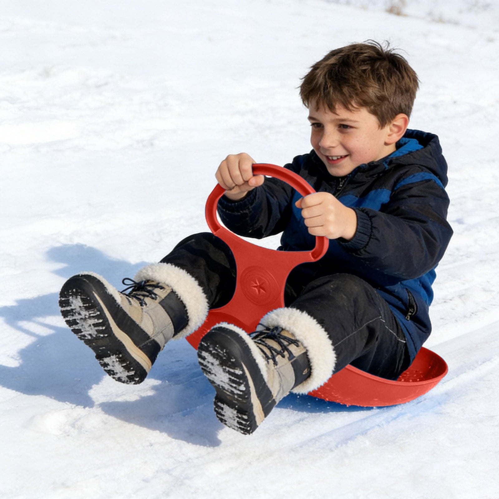 Popo Ride-On Bob, Sledge with Handle, Adults and Children Slider Sledge ...