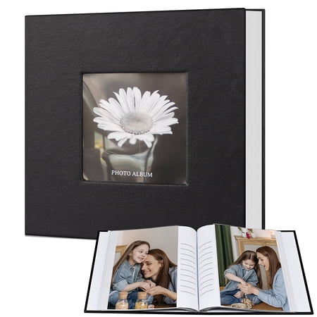 PU Leather Photo Albums 4x6 Pictures, 100 Pockets Wedding & Baby Memory Book