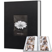 HeariCro PU Leather 4x6 Photo Album, 300 Pockets with Memo Space & Cover Window, Picture Album for Family, Wedding, Baby & Travel