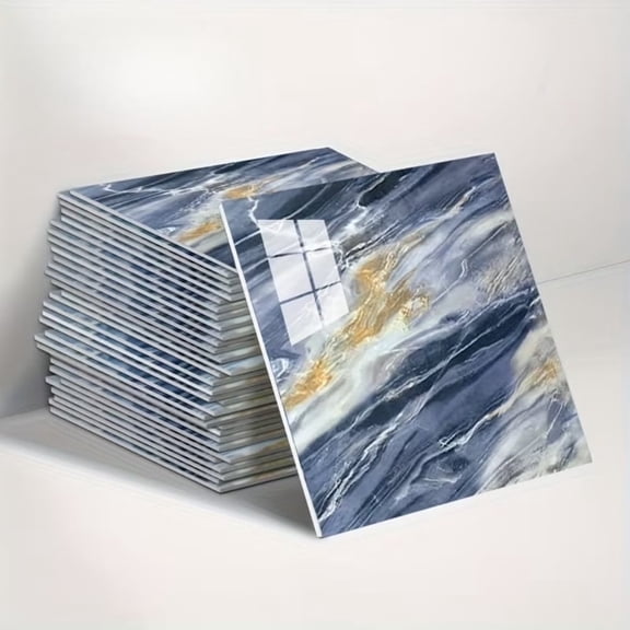 20/50PCS 3D Marble Peel and Stick Wall Panels – Thickened Foam, Waterproof & Easy Clean for Bathroom, Kitchen, Living Room