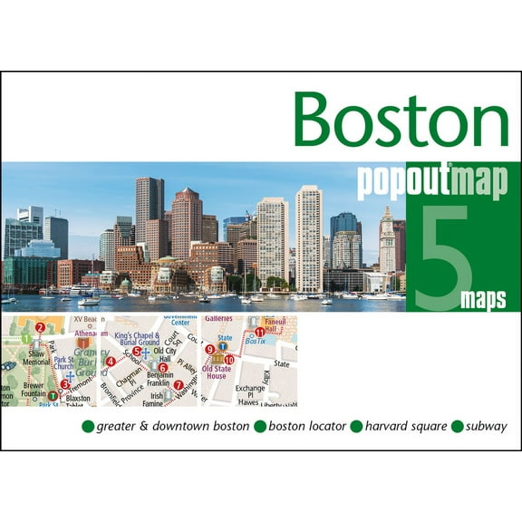Popout Maps Boston Popout Map, (Paperback)