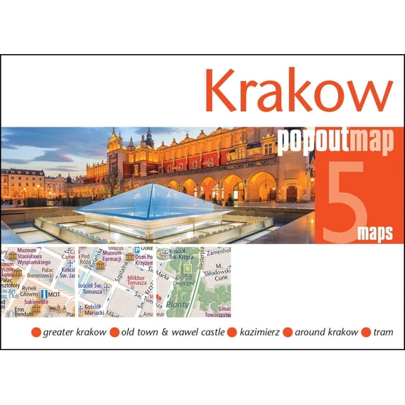 Popout Maps Krakow Popout Map, (Paperback)